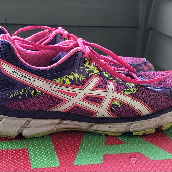 ASICS Gel-Excite 3 Women’s Pink/Purple Athletic Running Sneakers Size 10D - Picture 3 of 11